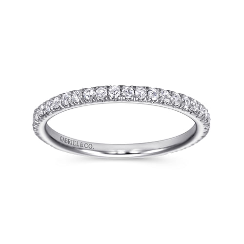 14K White Gold Matching Wedding Band