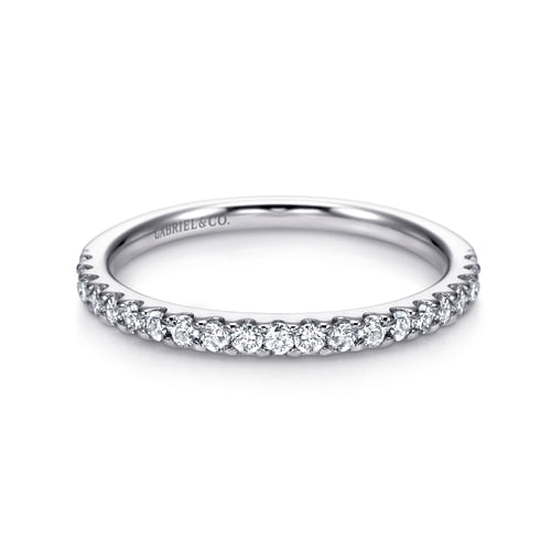 14K White Gold Matching Wedding Band