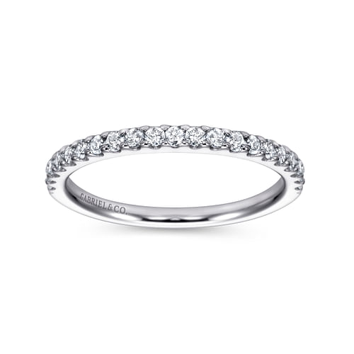 14K White Gold Matching Wedding Band