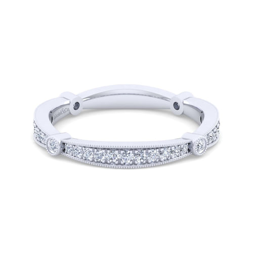 14K White Gold Matching Wedding Band
