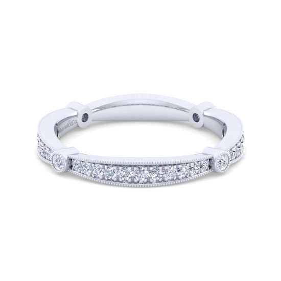 Gabriel - 14K White Gold Matching Wedding Band