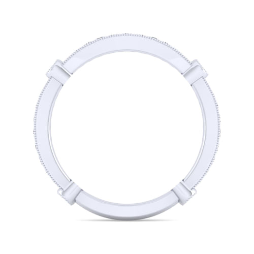 14K White Gold Matching Wedding Band