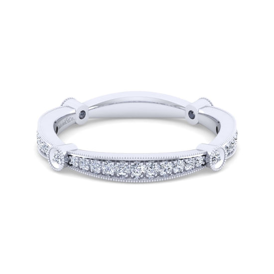 Gabriel - 14K White Gold Matching Wedding Band
