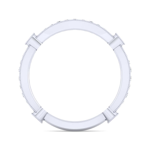 14K White Gold Matching Wedding Band