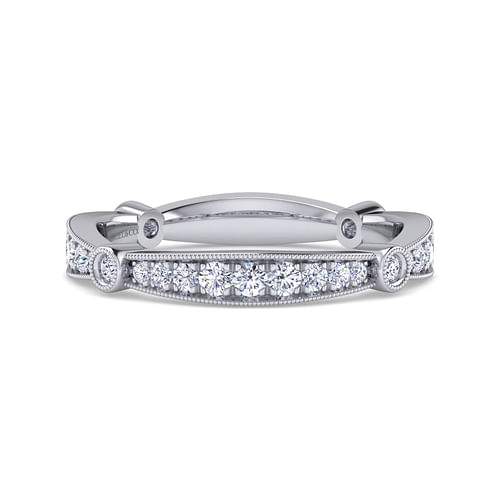 14K White Gold Matching Wedding Band