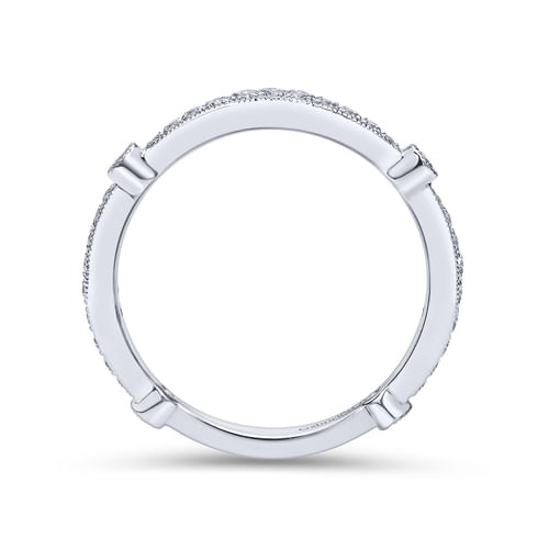 14K White Gold Matching Wedding Band