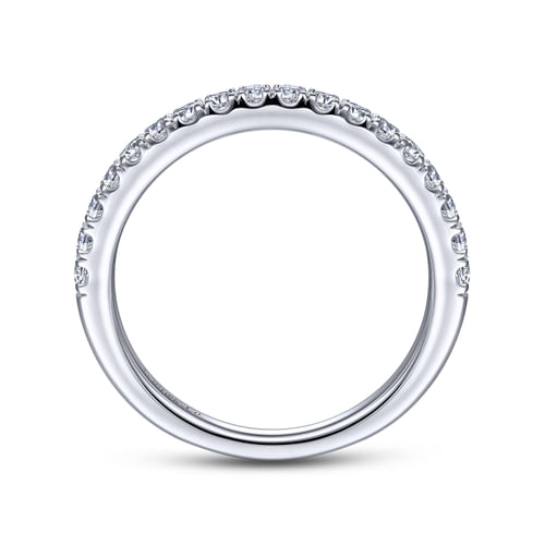 14K White Gold Matching Wedding Band