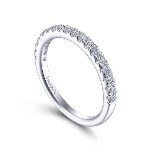 14K White Gold Matching Wedding Band