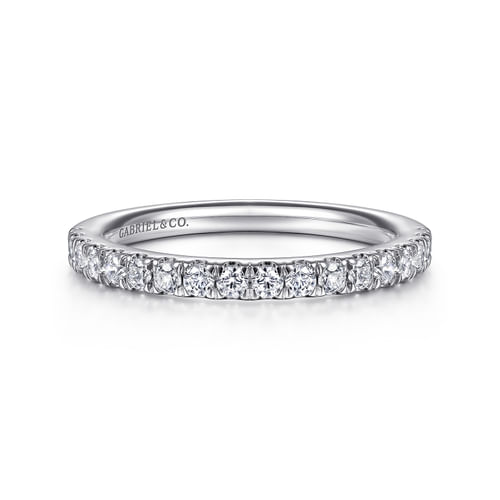 14K White Gold Matching Wedding Band