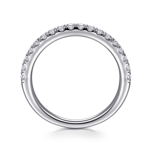 14K White Gold Matching Wedding Band