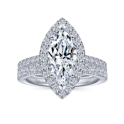 14K White Gold Matching Wedding Band