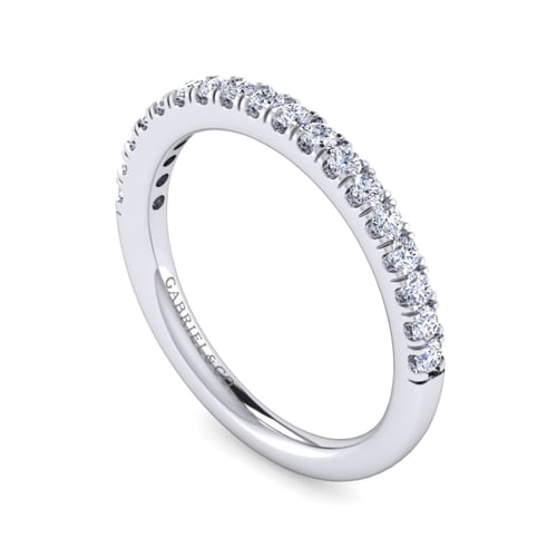 14K White Gold Matching Wedding Band