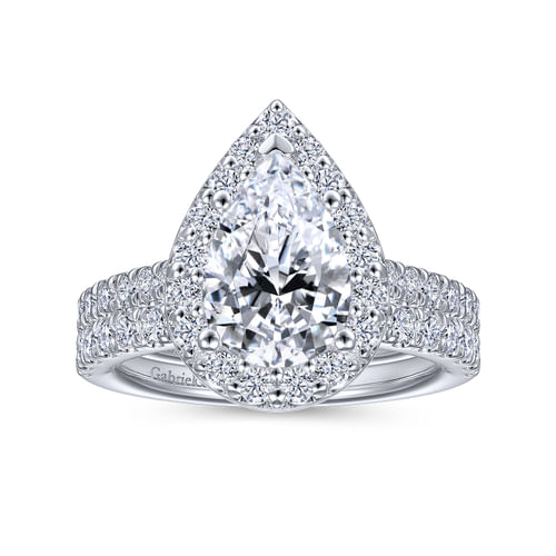 14K White Gold Matching Wedding Band