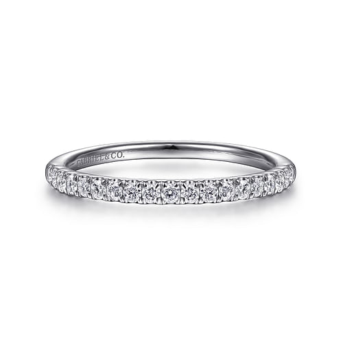 14K White Gold Matching Wedding Band