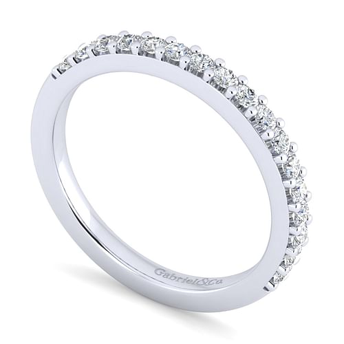 14K White Gold Matching Wedding Band