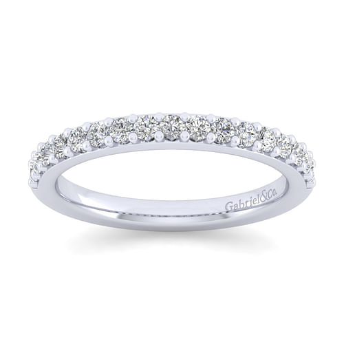 14K White Gold Matching Wedding Band