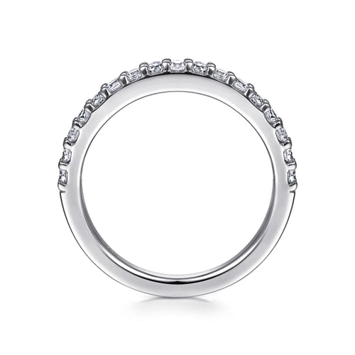 14K White Gold Matching Wedding Band