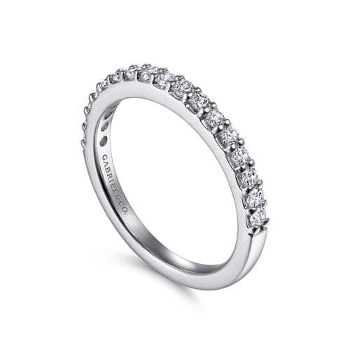 14K White Gold Matching Wedding Band