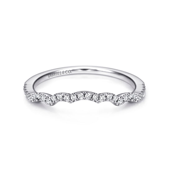 Gabriel - 14K White Gold Matching Wedding Band