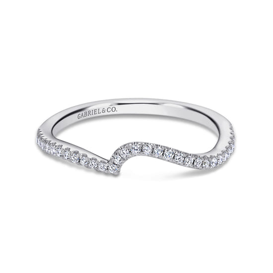 Gabriel - 14K White Gold Matching Wedding Band Gabriel - 14K White Gold Matching Wedding Band