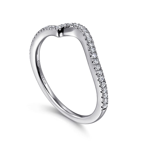 14K White Gold Matching Wedding Band