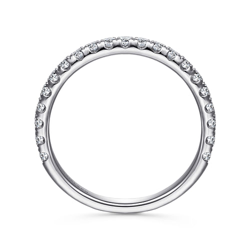 14K White Gold Matching Wedding Band