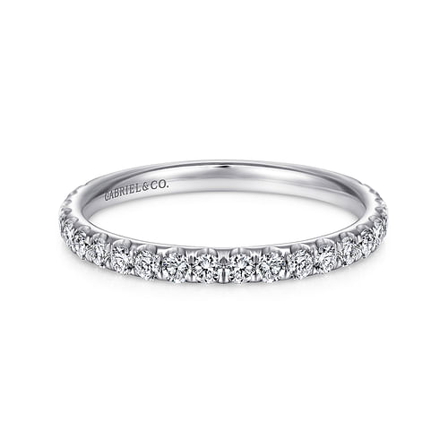 14K White Gold Matching Wedding Band