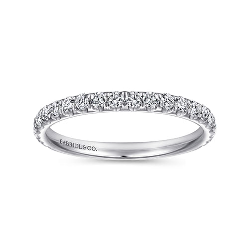 14K White Gold Matching Wedding Band