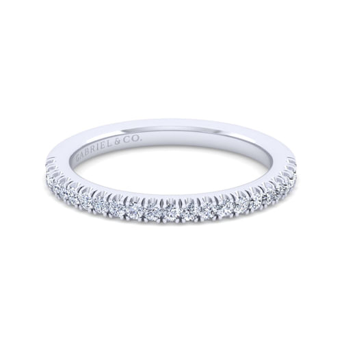 14K White Gold Matching Wedding Band
