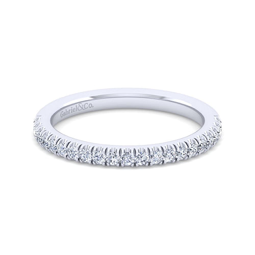 14K White Gold Matching Wedding Band