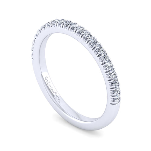 14K White Gold Matching Wedding Band