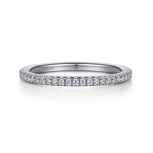 14K White Gold Matching Wedding Band