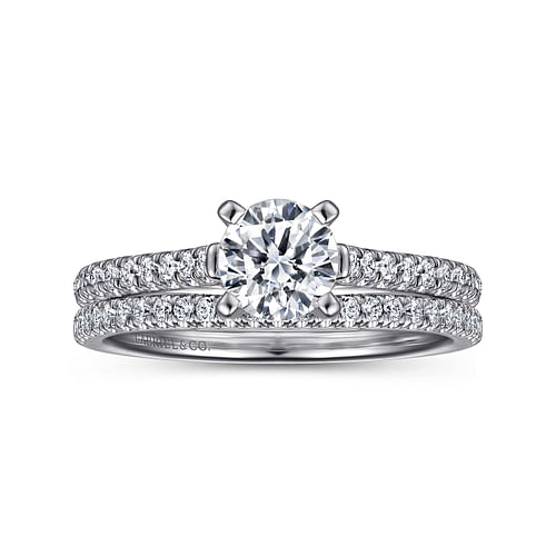 14K White Gold Matching Wedding Band