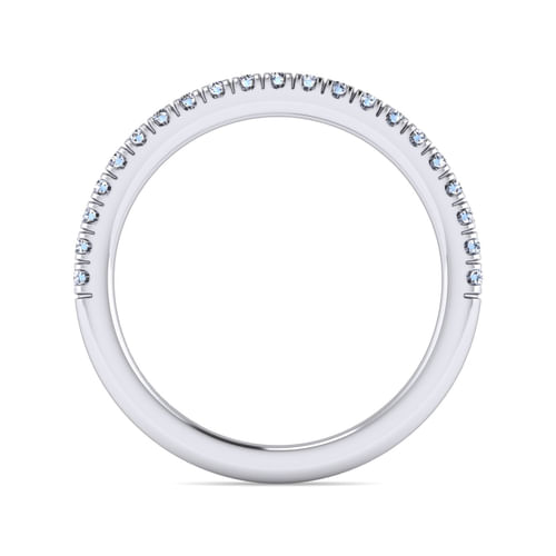 14K White Gold Matching Wedding Band