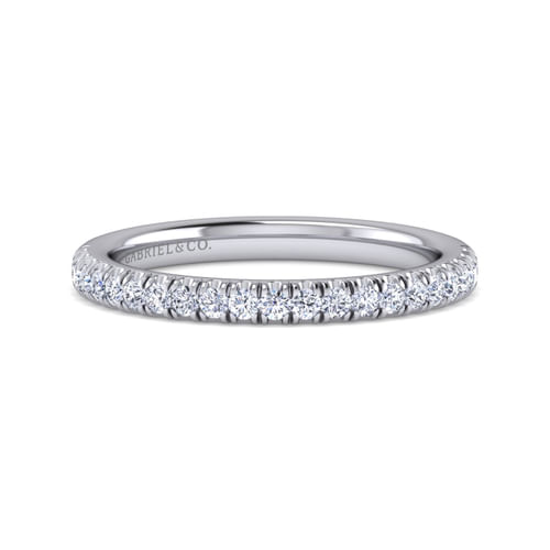 14K White Gold Matching Wedding Band