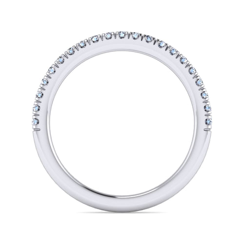 14K White Gold Matching Wedding Band