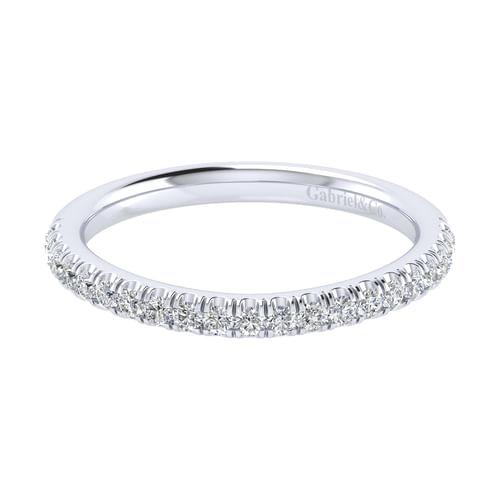 14K White Gold Matching Wedding Band
