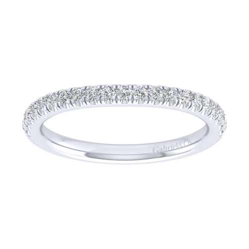 14K White Gold Matching Wedding Band