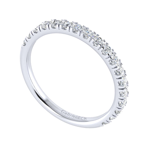 14K White Gold Matching Wedding Band