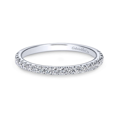 14K White Gold Matching Wedding Band