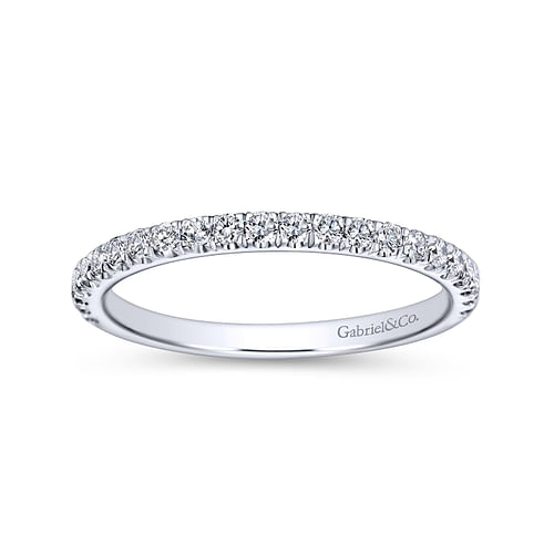 14K White Gold Matching Wedding Band