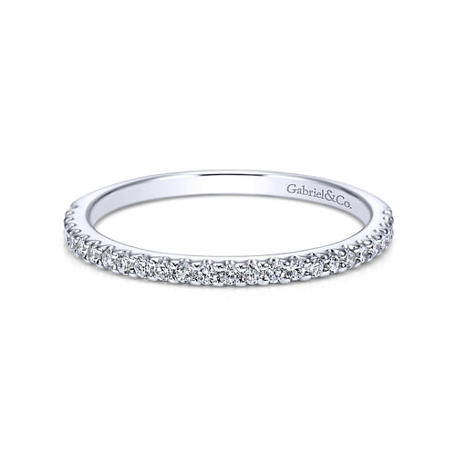 14K White Gold Matching Wedding Band