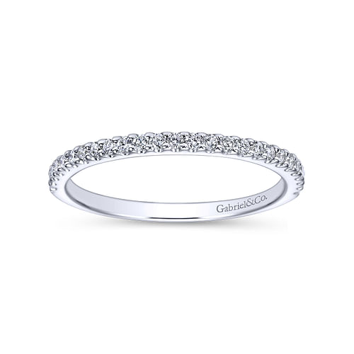 14K White Gold Matching Wedding Band