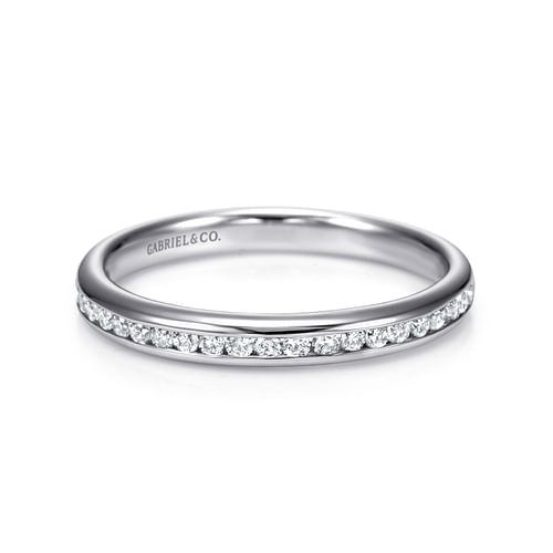 14K White Gold Matching Wedding Band