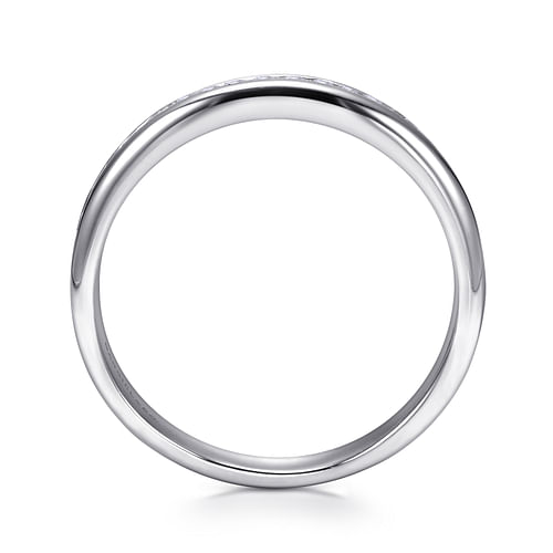 14K White Gold Matching Wedding Band