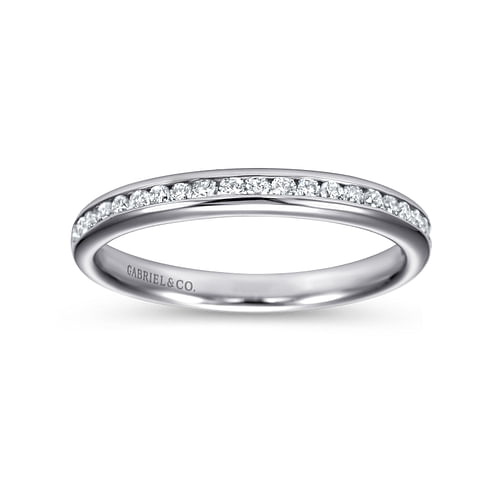 14K White Gold Matching Wedding Band