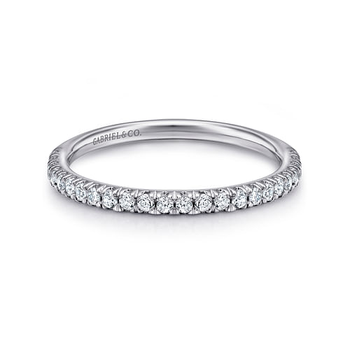 14K White Gold Matching Wedding Band