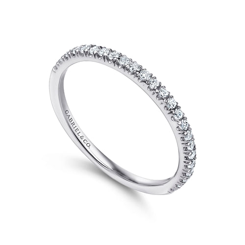 14K White Gold Matching Wedding Band