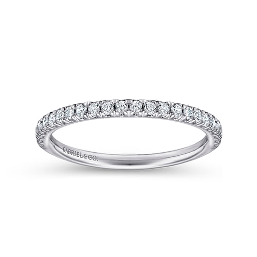 14K White Gold Matching Wedding Band