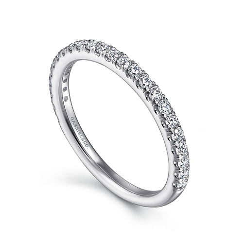 14K White Gold Matching Wedding Band